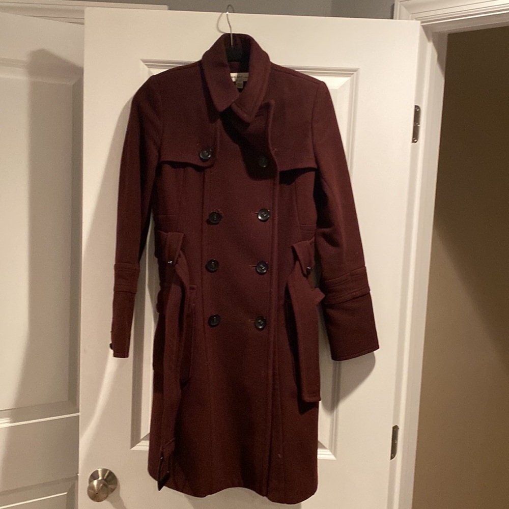 Wool trench coat